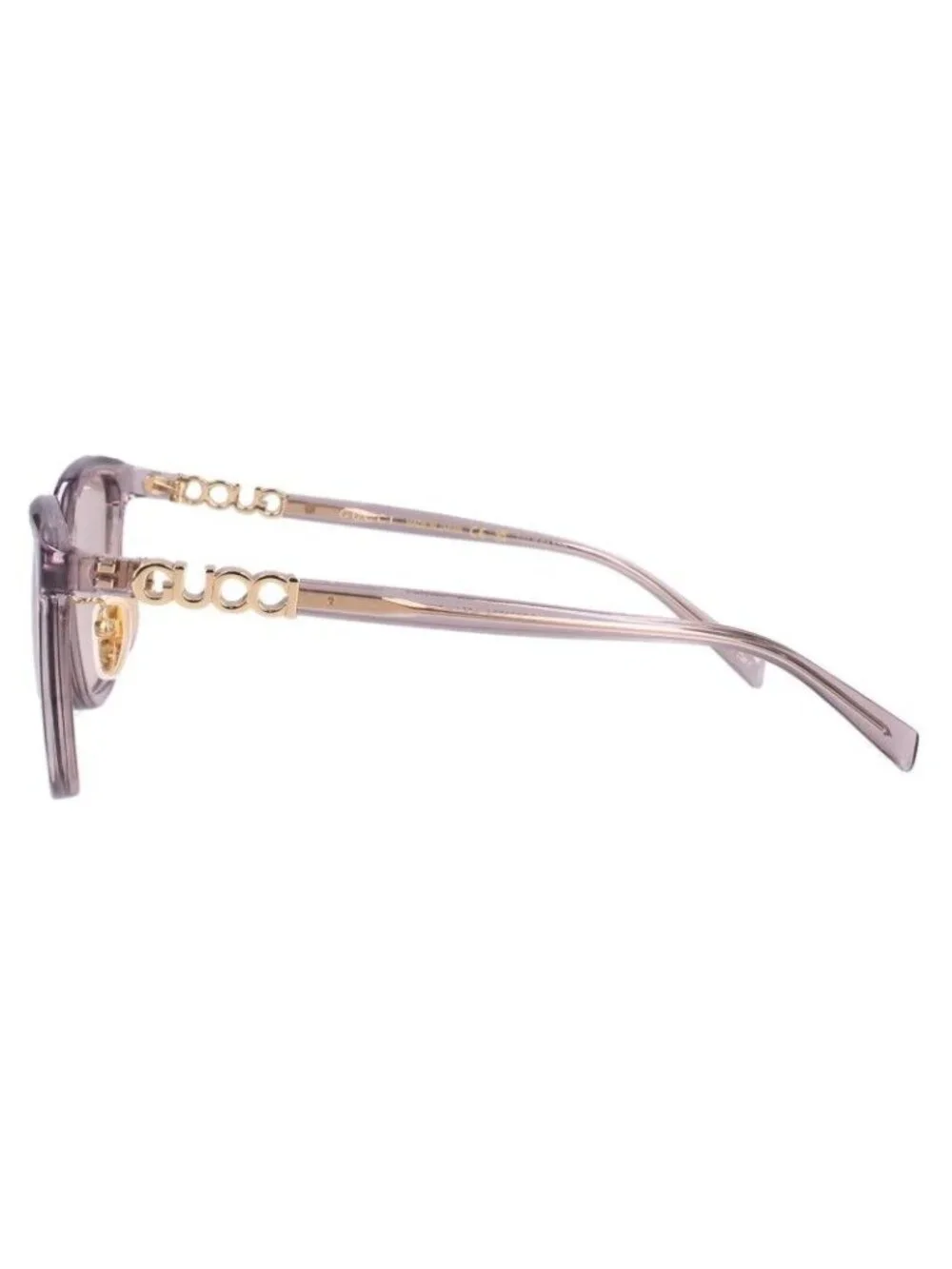 Gucci Clear Frame Square Sunglasses 54 Eyewear